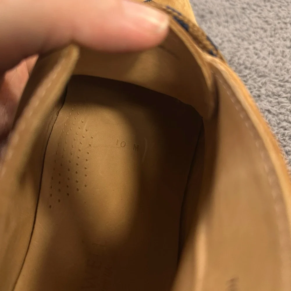 JL Powell Chukka Boots Mens 10 Tan Nubuck Leather Luxury Old Money Minimal 16076